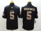 Nike Minnesota Vikings #5 Teddy Bridgewater black Salute to Service Jerseys(Limited)