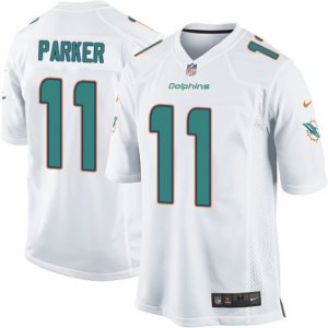 Mens Nike Miami Dolphins #11 DeVante Parker Game White NFL Jersey