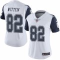 Women's Nike Dallas Cowboys #82 Jason Witten Limited White Rush NFL Jersey