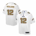 Mens Nike San Diego Chargers #12 Travis Benjamin Elite White Pro Line Fashion NFL Jersey