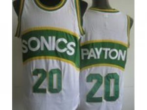 NBA Seattle SuperSonics #20 Gary Payton White(Revolution 30)