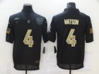 Nike Texans #4 Deshaun Watson Black Camo 2020 Salute To Service Limited Jersey