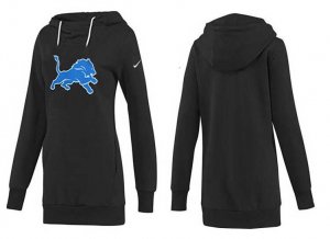 Women Detroit Lions Logo Pullover Hoodie-078