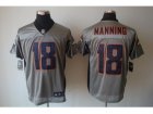 Nike NFL Denver Broncos #18 Peyton Manning Grey Shadow Jerseys