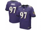 Nike NFL Baltimore Ravens #97 Arthur Jone Purple Jerseys(Elite)