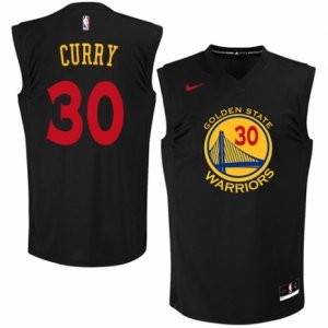 Mens Nike Golden State Warriors #30 Stephen Curry Authentic Black New Fashion NBA Jersey