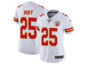 Women Nike Kansas City Chiefs #25 Marqueston Huff Vapor Untouchable Limited White NFL Jersey