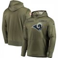 Nike Rams Olive Salute To Service Mens Pullove Hoodie