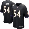 Mens Nike Baltimore Ravens #54 Zach Orr Game Black Alternate NFL Jersey