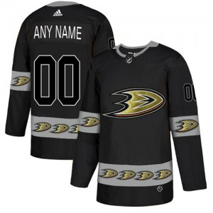 Anaheim Ducks Black Men\'s Customized Team Logos Fashion Adidas Jersey