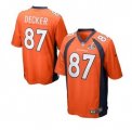 2014 Super Bowl XLVIII Denver Broncos #87 Eric Decker Orange game Jersey