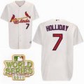 2011 world series mlb st.louis cardinals #7 HOLLIDAY White
