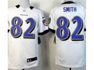 Nike NFL Baltimore Ravens #82 Torrey Smith White Jerseys(Elite)