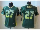 Nike Women Green Bay Packers #27 Lacy Green Jerseys(Drift Fashion)