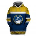 Sabres Blue Gold All Stitched Hooded Sweatshirt