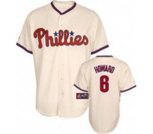 Youth Philadelphia Phillies #6 Howard 2009 world series patchs C