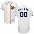 Mens Majestic San Diego Padres Customized White Flexbase Authentic Collection MLB Jersey