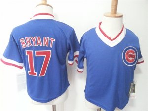 Cubs #17 Kris Bryant Blue Toddler Jersey