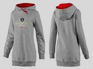 Women Oakland Raiders Logo Pullover Hoodie-002