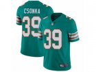 Nike Miami Dolphins #39 Larry Csonka Vapor Untouchable Limited Aqua Green Alternate NFL Jersey