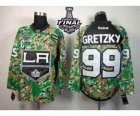 nhl jerseys los angeles kings #99 gretzky camo[2014 stanley cup][patch C]