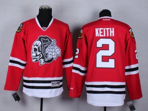 NHL Chicago Blackhawks #2 Duncan Keith Stitched red jerseys[2014 new]