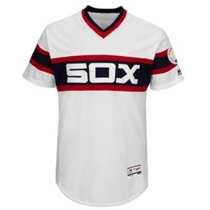 Men\'s Chicago White Sox Blank White Majestic Flexbase Authentic Collection Team Jersey