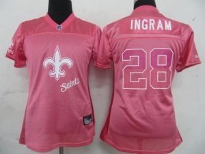 women nfl new orleans saints #28 ingram pink[2011 fem fan]