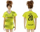 2017-18 Dortmund 20 RAMOS Home Women Soccer Jersey