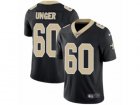 Mens Nike New Orleans Saints #60 Max Unger Vapor Untouchable Limited Black Team Color NFL Jersey