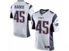 Men Nike New England Patriots #45 David Harris Game White NFL Jersey