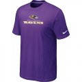 Nike Baltimore Ravens Authentic Logo T-Shirt purple