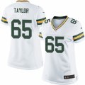 Women's Nike Green Bay Packers #65 Lane Taylor Limited White NFL Jersey