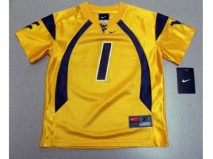 NCAA Nike West Virginia Mountaineers Tavon Austin #1 gold WVU jersey