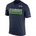 Mens Seattle Seahawks Nike Practice Legend Performance T-Shirt Navy