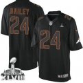 Nike Denver Broncos #24 Champ Bailey Black Super Bowl XLVIII NFL Impact Limited Jersey