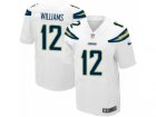 Mens Nike Los Angeles Chargers #12 Mike Williams Elite White NFL Jersey