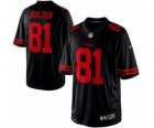 nike nfl jerseys san francisco 49ers #81 boldin black[nike limited]