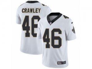 Mens Nike New Orleans Saints #46 Ken Crawley Vapor Untouchable Limited White NFL Jersey