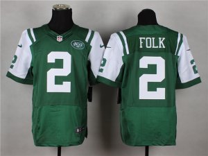 Nike new york jets #2 folk green jerseys[Elite]