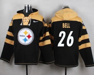 Nike Pittsburgh Steelers #26 Le\'Veon Bell Black Player Pullover NFL Hoodie