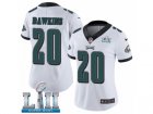 Women Nike Philadelphia Eagles #20 Brian Dawkins White Vapor Untouchable Limited Player Super Bowl LII NFL Jersey