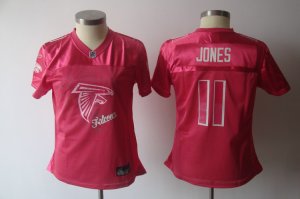 women nfl atlanta falcons #11 jones pink[2011 fem fan]