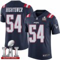 Youth Nike New England Patriots #54 Dont'a Hightower Limited Navy Blue Rush Super Bowl LI 51 NFL Jersey