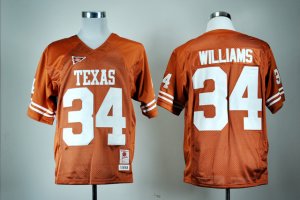 Ncaa Texas Longhorns #34 Ricky Williams Orange College Jersey