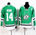 Youth Dallas Stars #14 Jamie Benn Green Stitched NHL Jersey