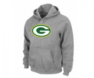 Green Bay Packers Logo Pullover Hoodie Grey