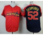 mlb 2014 all star jerseys oakland athletics #52 cespedes red-blue