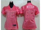 Nike Womens Dallas cowboys #82 Witten Pink Jerseys