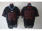 Nike NFL New York Giants #80 Victor Cruz Black Jerseys[Lights Out Elite]